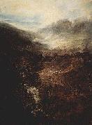 Joseph Mallord William Turner Morgen in den Corniston Fells, Cumberland oil painting